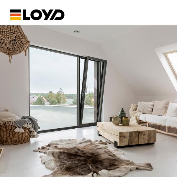 1500x1500 Alumínio Tilt And Turn Window Skylights Top Hang