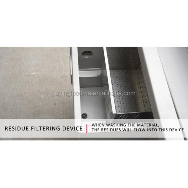 Jiuying 250L Single tank fruit and vegetable cleaning machine with full 304 stainless steel body