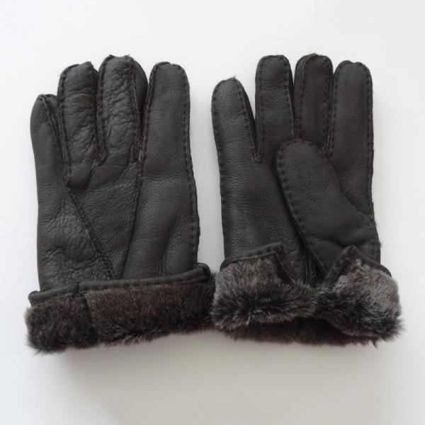 Promotional classical Y style winter sheepskin fur gloves