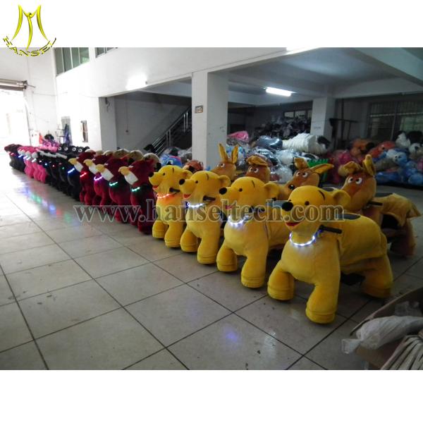 Hansel 2016 high quality animal ride electrical battery operated car outdoor coin kiddie rides