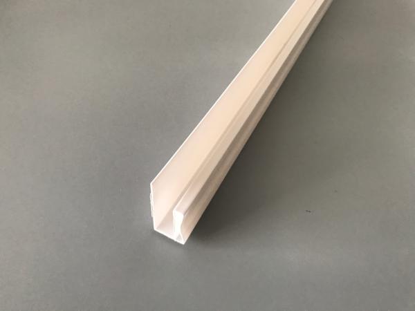 Glossy Printing Extruded Plastic U Channel Waterproof UV Protection