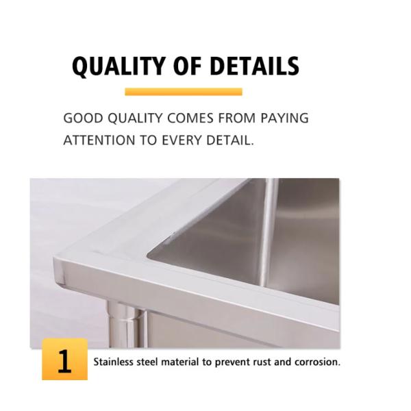 0.8mm Stainless Steel Kitchen Worktable ODM Commercial Dishwasher Machine Parts