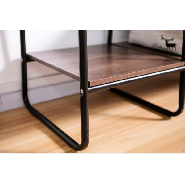 Black Floor 4 Tier 150cm Height Steel Clothes Rack