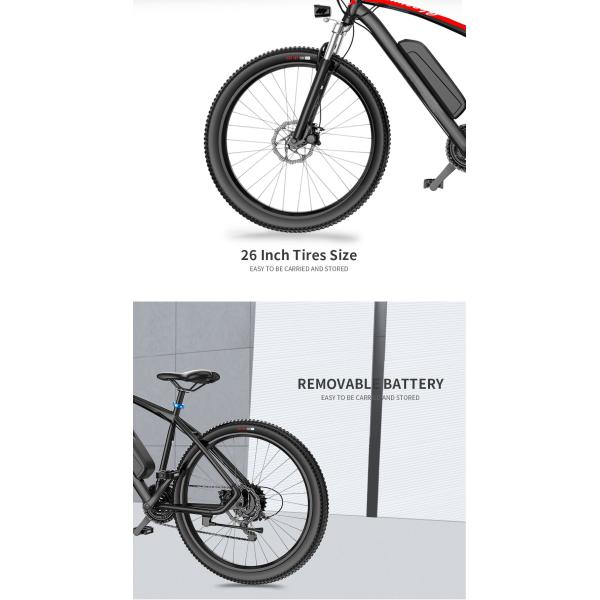 23kg Mountain Bike With Pedal Assist 27speed , 26 Electric Mountain Bike