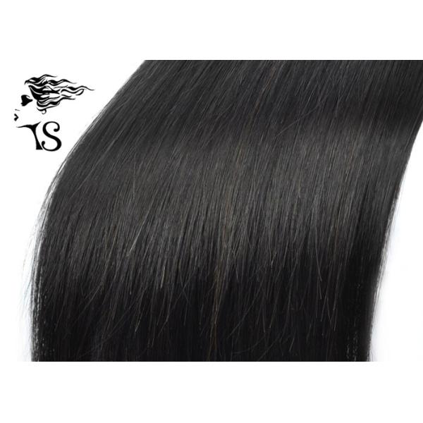 Black Women Straight Indian Remy Hair Extensions , 8A Indian Human Hair Weave
