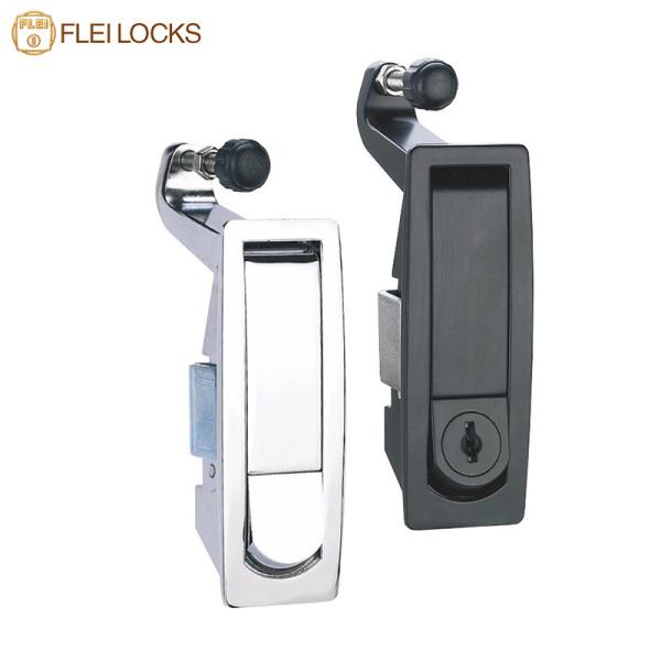 Zinc Alloy Electrical Panel Door Lock , Electric Cabinet Push Button Lock