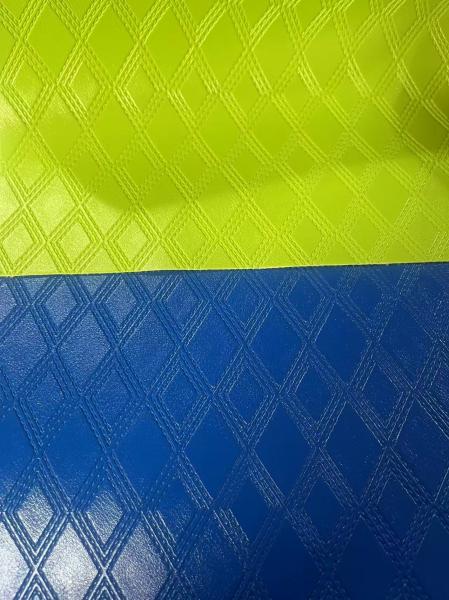 Decorative Pvc Coated Tensile Fabric 140cm Width With Embossed Pattern