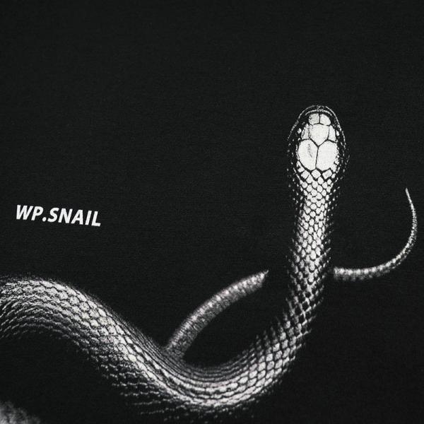 Gender-Neutral 3D Printed Snake Loose T-shirt for Street Fashion in Various Sizes