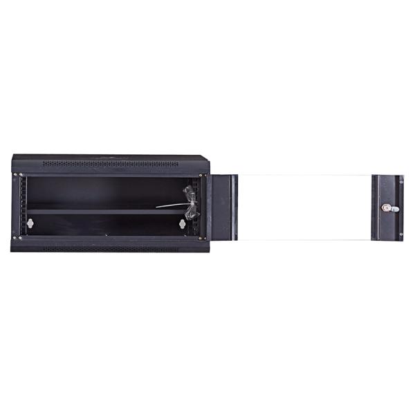 530*400*240 4U Rackmount Toughened Glass Door Server Rack Cabinet Static Loading 40 kg