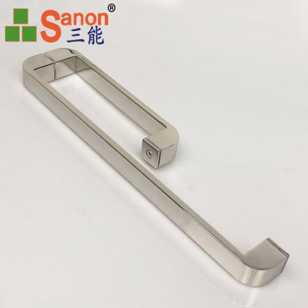 Квадратный шкаф нержавеющей стали вытягивает простой дизайн для стеклянной душевой