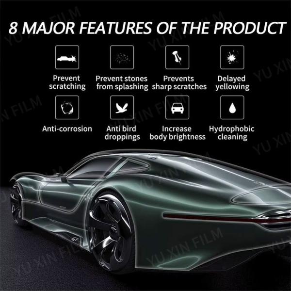 Lubrizol Gloss Black Paint Protection Film 60inchx50ft TPH PPF Car Protection Film