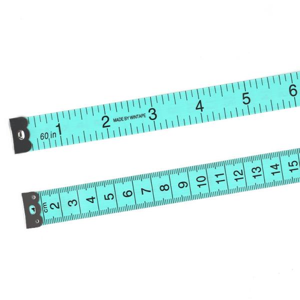 Bright Green Sewing Vinyl Measuring Tape Ruler Wintape 60 Inches Accurate Measurements