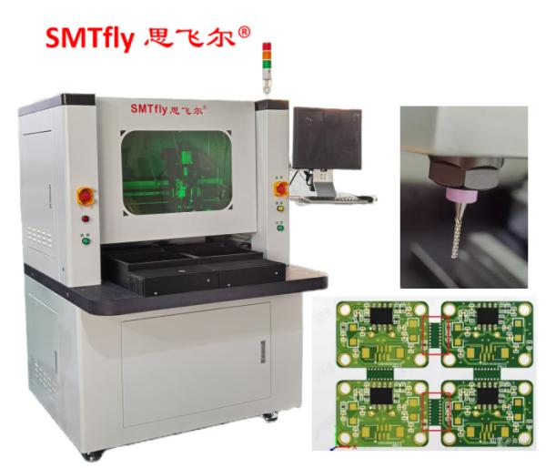 White PCB Router Machine 60000RPM Spindle Speed For Milling Joints FR4/CEM/MCPCB Boards