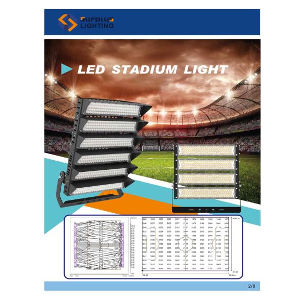 el CE ENEC SAA RoHS UKCA de los CB del TUV de la luz del estadio de la luz de inundación de 160lm/W 1000W IP66 IK10 LED LED aprobó la iluminación al aire libre