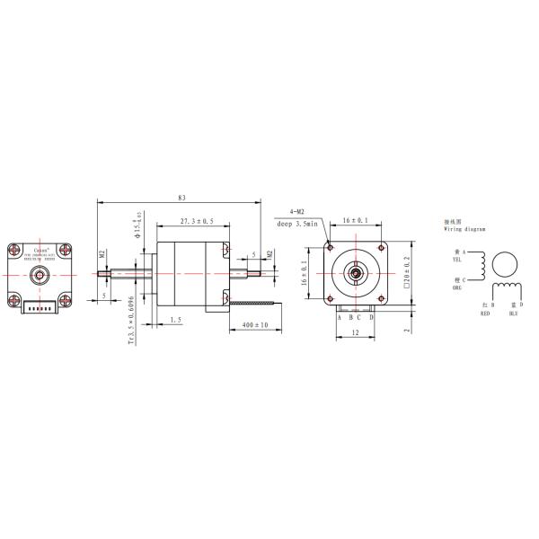 Черный 0.5A микро- пленник Nema 8 Stepper мотора 2.55V не для филировальной машины CNC STM