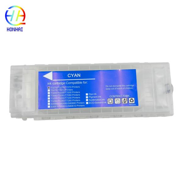 Cartucho de tinta recargable vacío T6941-T6945 para Epson SureColor Sc T3270 T7070 T5200 T3200 T7200 T5270 T7270 Impresora Cartucho de tinta recargable vacío con chip