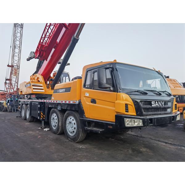 SANY STC800 80 toneladas guindaste móvel para automóveis máquina de construção usada guindaste móvel para todos os terrenos