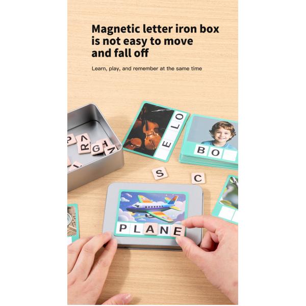 Kids Alphabet Phonics Games Learning Abc Magnets Toys Toddler Cvc Word Games Magnetic Letters Flash Cards