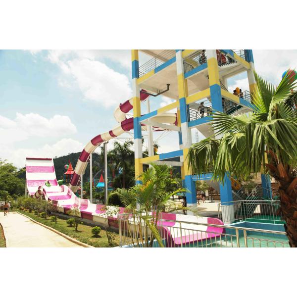 Изготовленные на заказ большие водные горки, скольжение Аква бумеранга парка атракционов для 2 человек в аквапарк