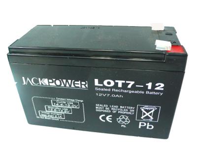 A prova DC12V 7AH do escape selou a bateria de VRLA para o sistema solar