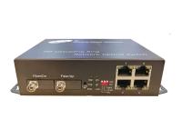 Puerto óptico de Ethernet 2 llenos del POE del gigabit 4 del interruptor de Ring Loop Fiber POE