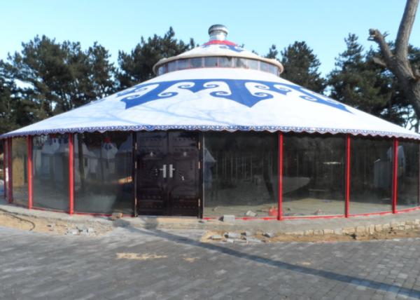 Luxury Weather Proof Mongolian Yurt Tent For Resort / Banquet / Restaurant