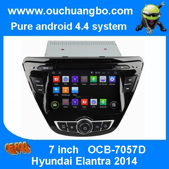 Ouchuangbo Car GPS Navigation Stereo DVD Player Hyundai Elantra 2014 Android 4.4 3G Wifi Bluetooth Radio OCB-7057D
