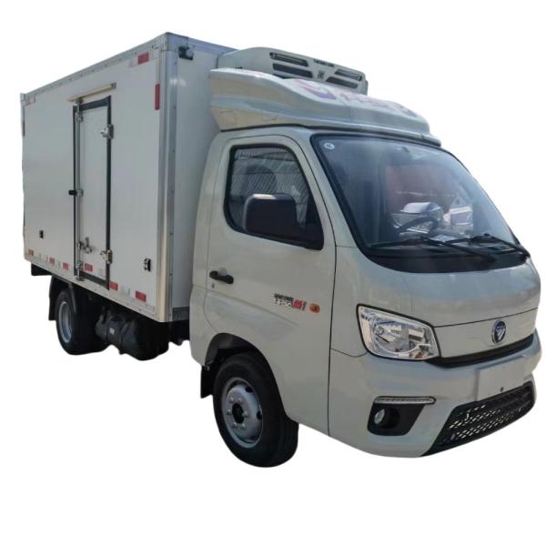 122HP 3.12m 4X2 Refrigerated Freezer Truck Van Gasoline Foton Xiangling M1 Truck