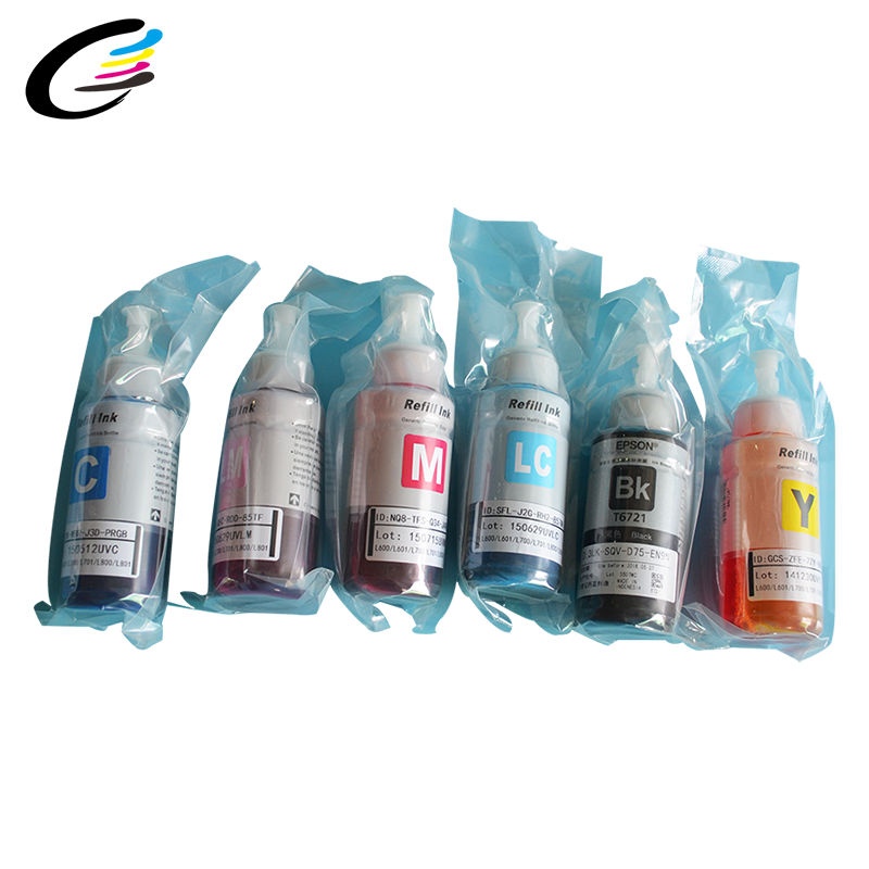 High Quality Universal Inkjet Dye Ink for Epson L800 L805 L810 L1800 Printers Digital Excellent for Refill Dye Ink Printer