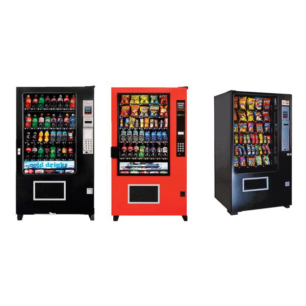Customize Metal Construction Vending Machine Paper Money / Coin / Scan Payment System