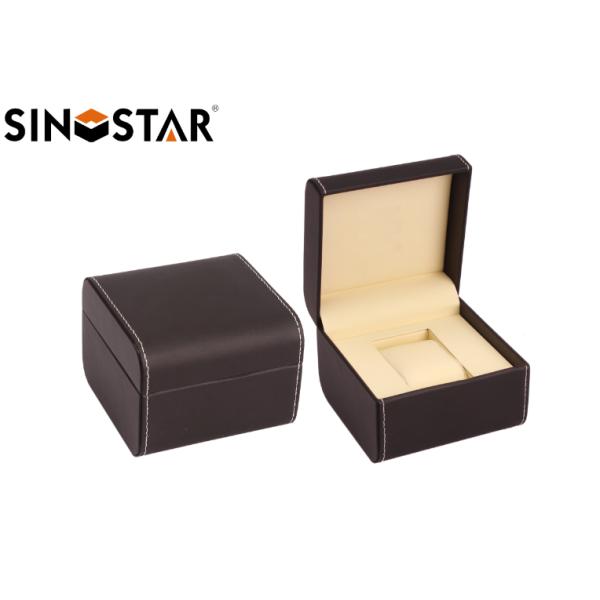 High End Style Leather Watch Box Luxury Waterproof Velvet For Presentation Gift