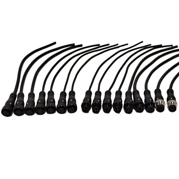 Мужской прямой кабель M12 для светодиодного оборудования / медицинского устройства OEM