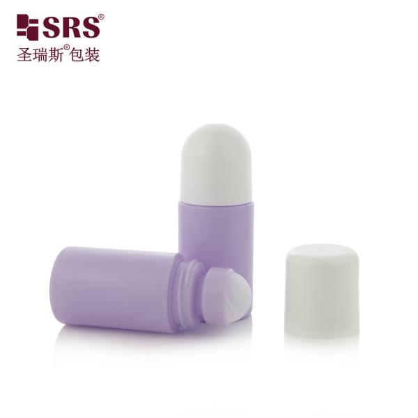RPPC-60ML Recycled PP PCR Plastic Roll-On Custom Deodorant Gel Applicator Bottle Packaging
