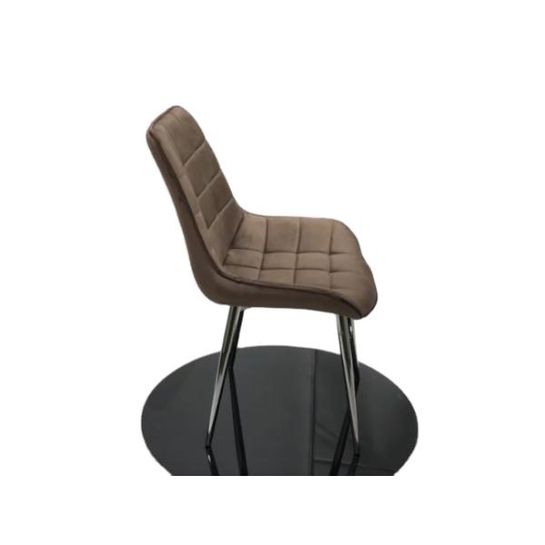 Metal Leg Tufted High Back 84cm 5KGS Modern Leisure Chair