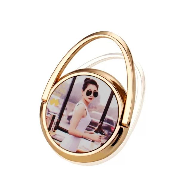 Sublimation Blank Cell Phone Ring Holder Attached To Phone Case Sublimation Phone Holder For Heat Transfer