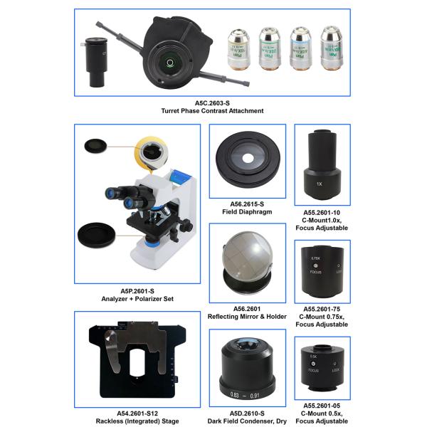 OPTO-EDU A16.2601-UL Fluorescence Microscopy 3W LED Illumination Systems Ultra LED Fluorescent Microscope