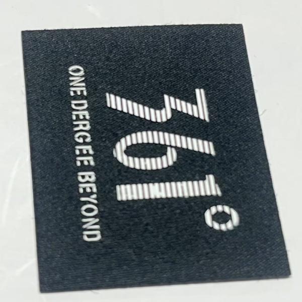Custom Embroidery Woven Clothing Labels Tags For Hats T Shirt