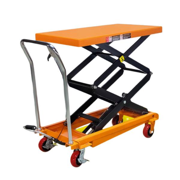 Transport 1.5m Scissor Lift Table Cart 350kgs Double Scissor Lift Table