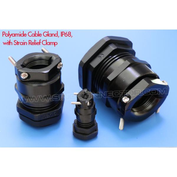 Adjustable Watertight Black Cable Glands