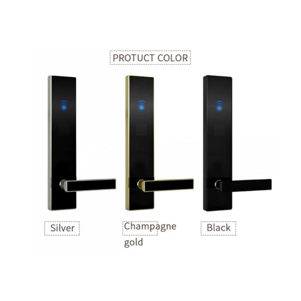 Zinc Alloy Rfid Card Reader Door Lock , Wireless Electric Door Lock 300*75mm Panel Size