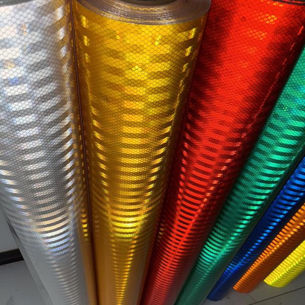 China Fabricante ASTM D4956 Acrílico de alta intensidad Prismático de vinilo reflectante