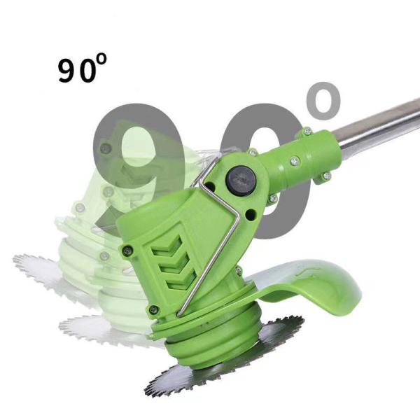 Telescopic Electric String Trimmer , Lightweight Cordless Weed Wacker Green Color