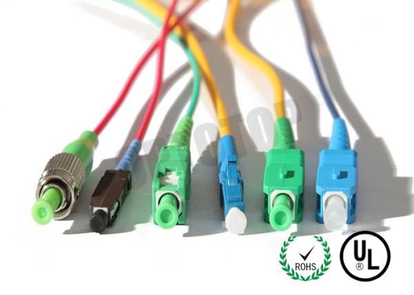 MM OM 4 Simplex Fiber Optic Patch Cord 2 mm With SC - APC Connector , ROHS Standard