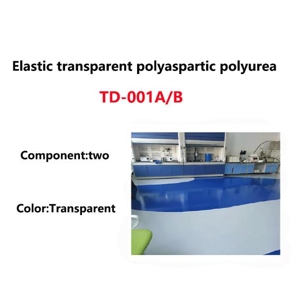 Elastic Two Component  Transparent Polyaspartic Polyurea TD-001A/B