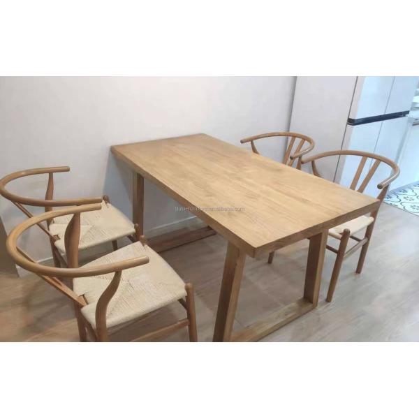 Modern Solid Wood Dining Table Furniture Set for Dining Room and Kitchen L120*W70*H75CM