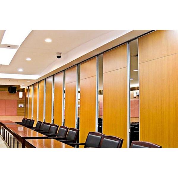 Soundproof Wall Panel Sliding Operable Office Partition Walls 65mm Thickness