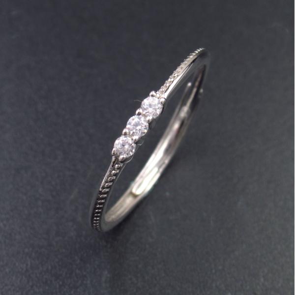 Персонализированный серебряный кубический Зирконя звенит чистые серебряные ювелиры для девушек