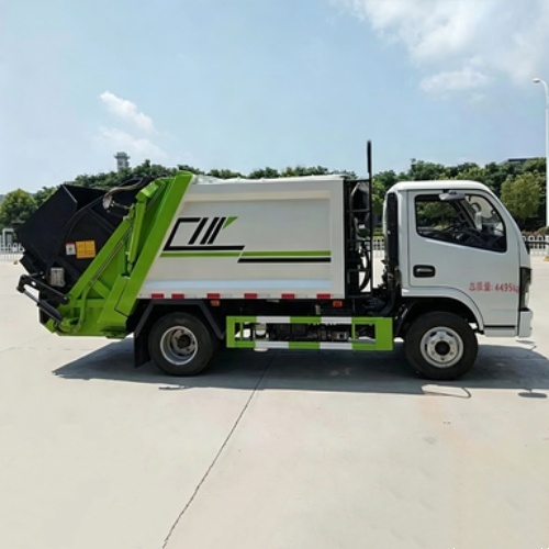 Garbage Compression Transfer Truck | Waste Refuse Compactor Sanitation Vehicle