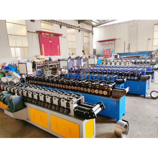 High Speed Automatic Shutter Door Roll Forming Machine With PLC Control System And 16mm Wall Plate