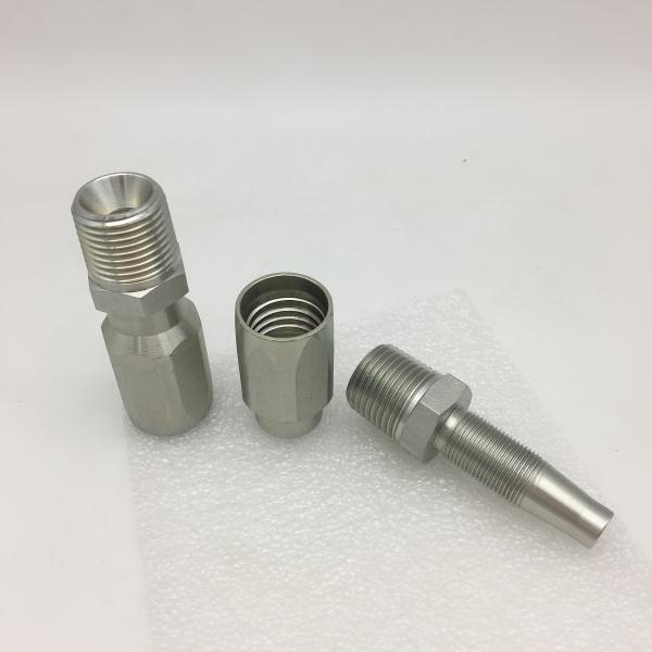 15618 - 24 - 24 Steel Hydraulic Male JIC And BSP Swivel Reusable Hose Fittings